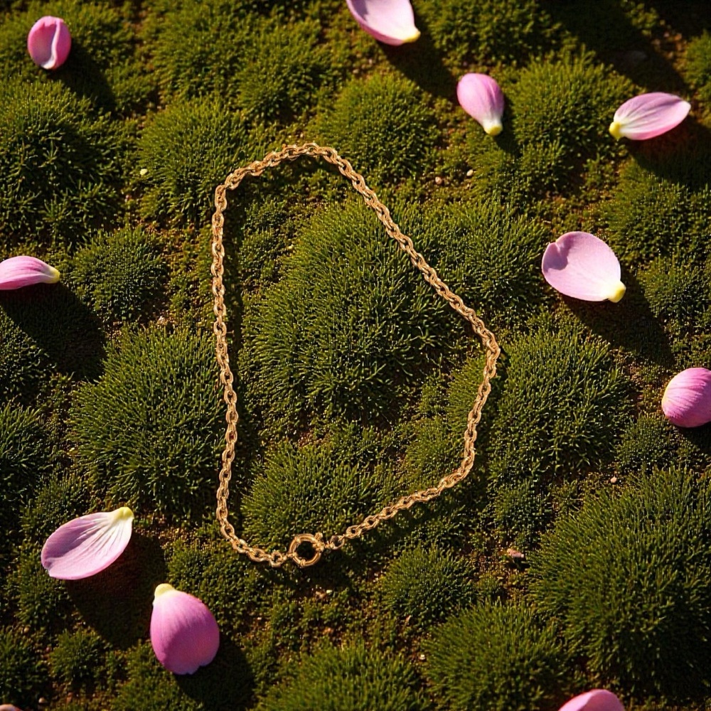 ✅NEW✅ 18K Gold Plated Stainless Steel Nautical Inspired O Link Style Necklace